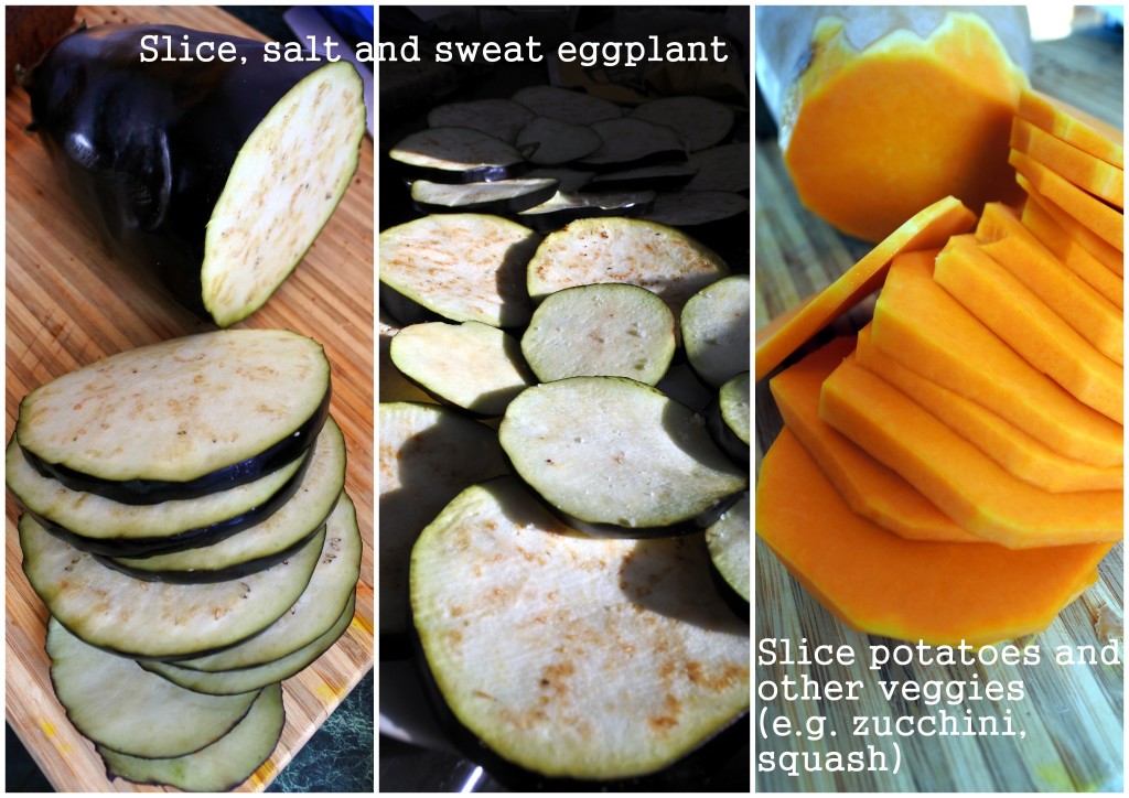 Vegan Moussaka eggplant squash vegetarian entree L'Oven Life