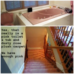 pink bathroom retro vintage home design refinish chalk paint ottawa