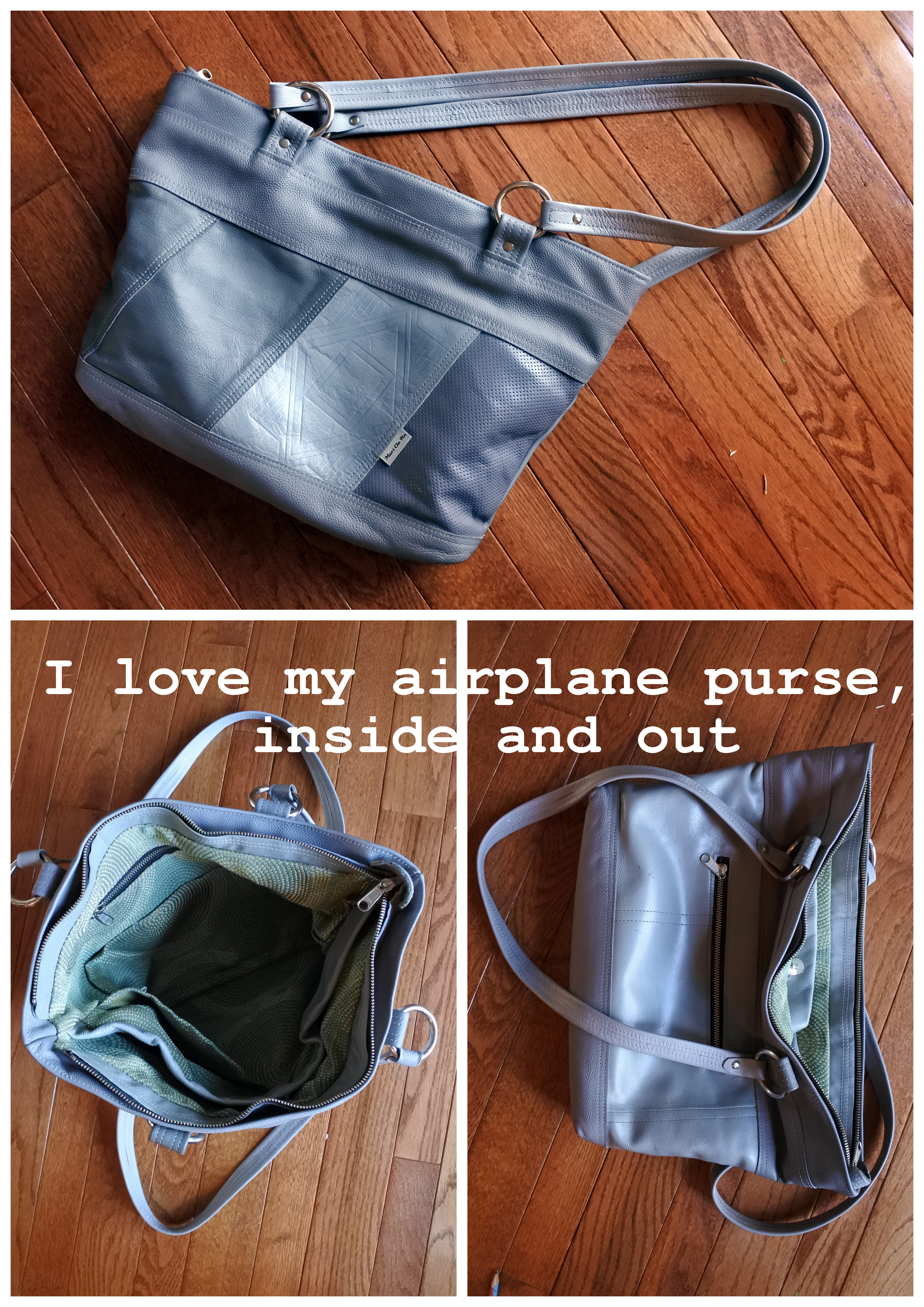 upcycled leather purse made in canada earth day sustainable